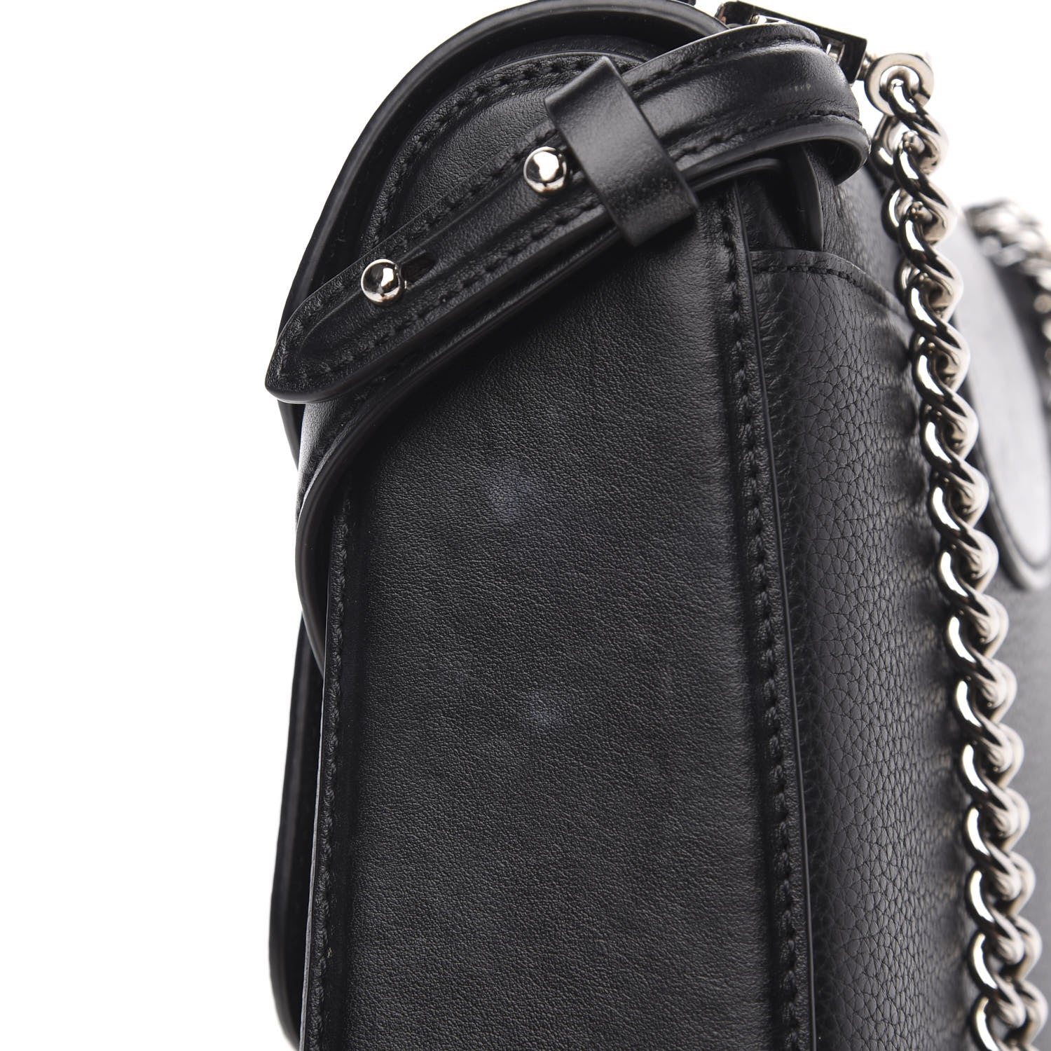 Christian Louboutin Pebbled Calfskin Small Rubylou Shoulder Bag Black 11 of 14