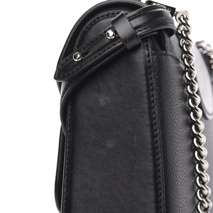Christian Louboutin Pebbled Calfskin Small Rubylou Shoulder Bag Black 11 of 14