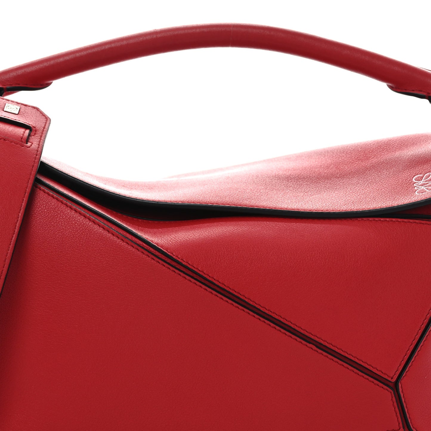 Calfskin Medium Puzzle Bag Scarlet