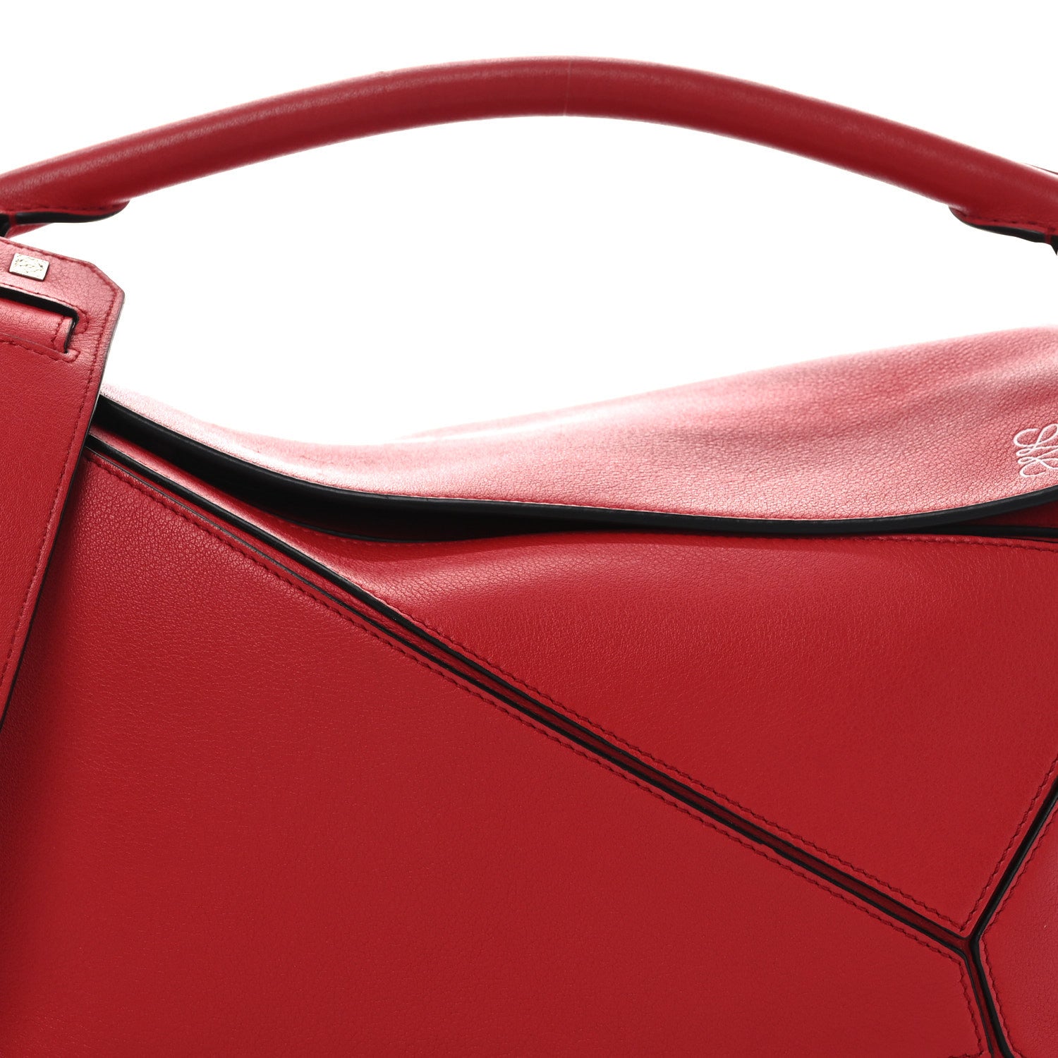 Loewe Calfskin Medium Puzzle Bag Scarlet 7 of 10