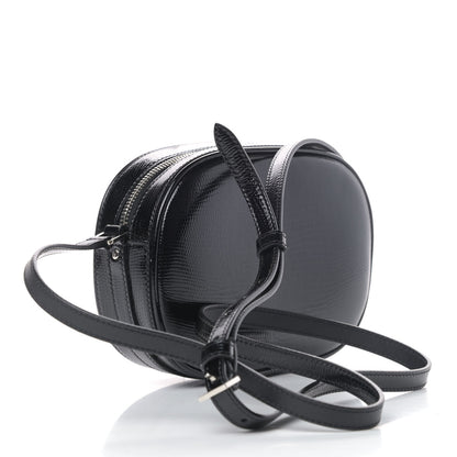 Saint Laurent Calfskin Lizard Embossed Le 61 Camera Bag Black 2 of 4