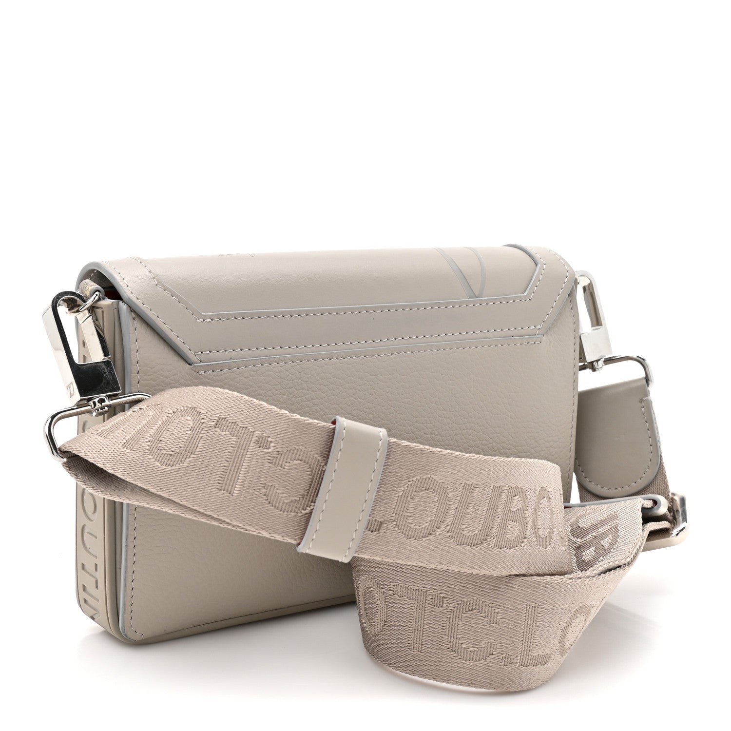 Christian Louboutin Calfskin Explorafunk Wallet On Strap Goose 3 of 13