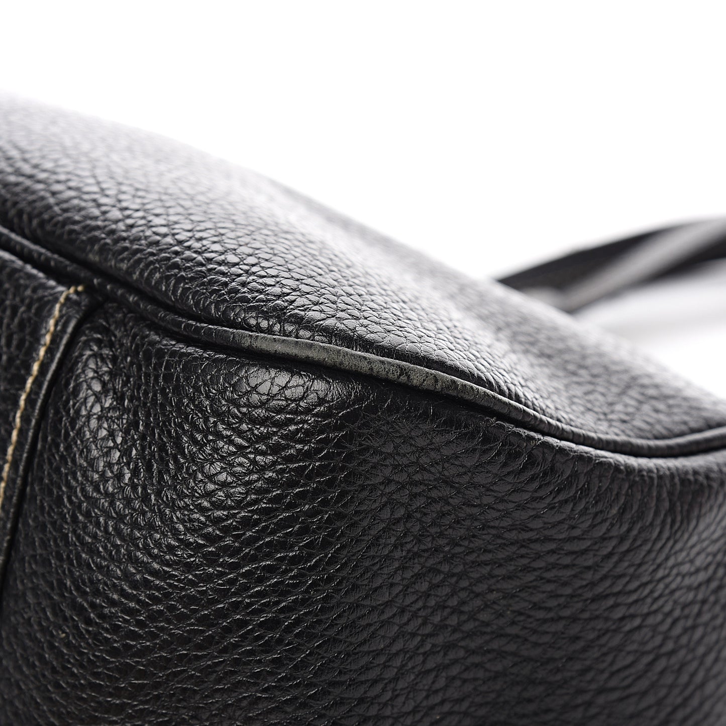 Vitello Daino Shoulder Bag Black