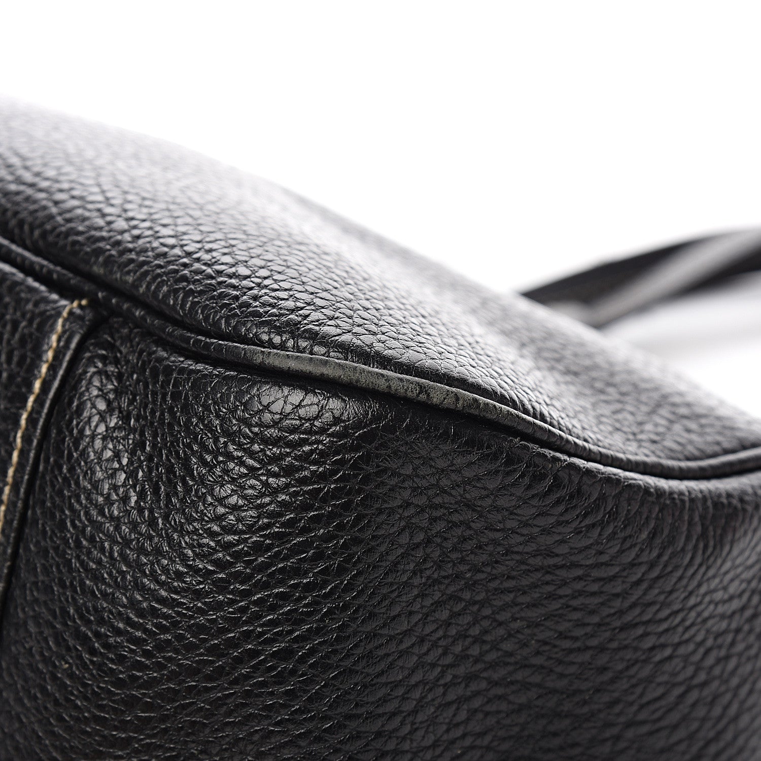 Prada Vitello Daino Shoulder Bag Black 10 of 13