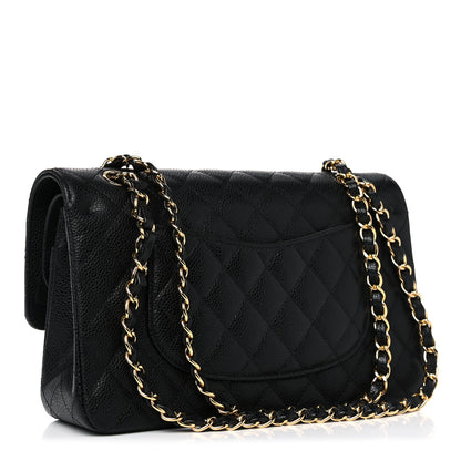 Chanel Caviar Quilted Medium Double Flap Black 3 of 12