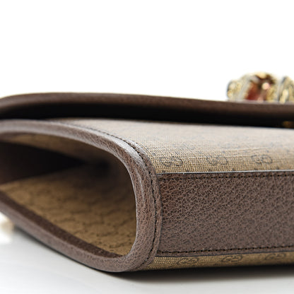 Gucci Mini Vintage GG Supreme Monogram Web Small Rajah Slim Flap Shoulder Bag Beige New Acero 9 of 10