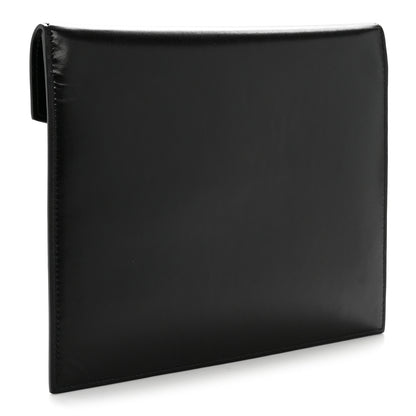 Saint Laurent Smooth Shiny Calfskin Monogram Uptown Baby Pouch Black 2 of 9