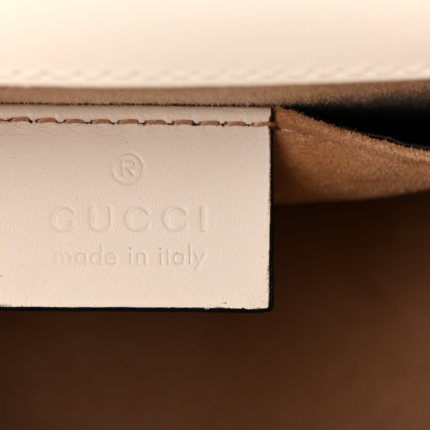 Gucci Calfskin Mini Sylvie Chain Shoulder Bag White 6 of 13