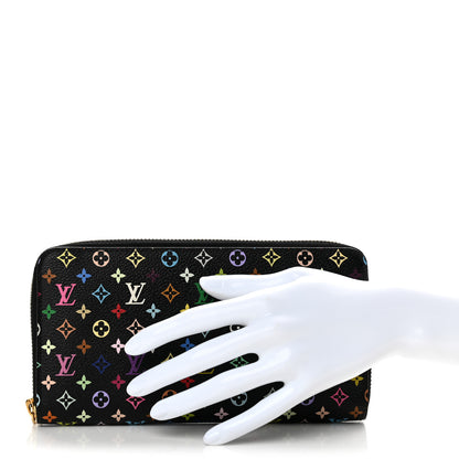 Louis Vuitton Monogram Multicolor Zippy Wallet Black Grenade 2 of 10