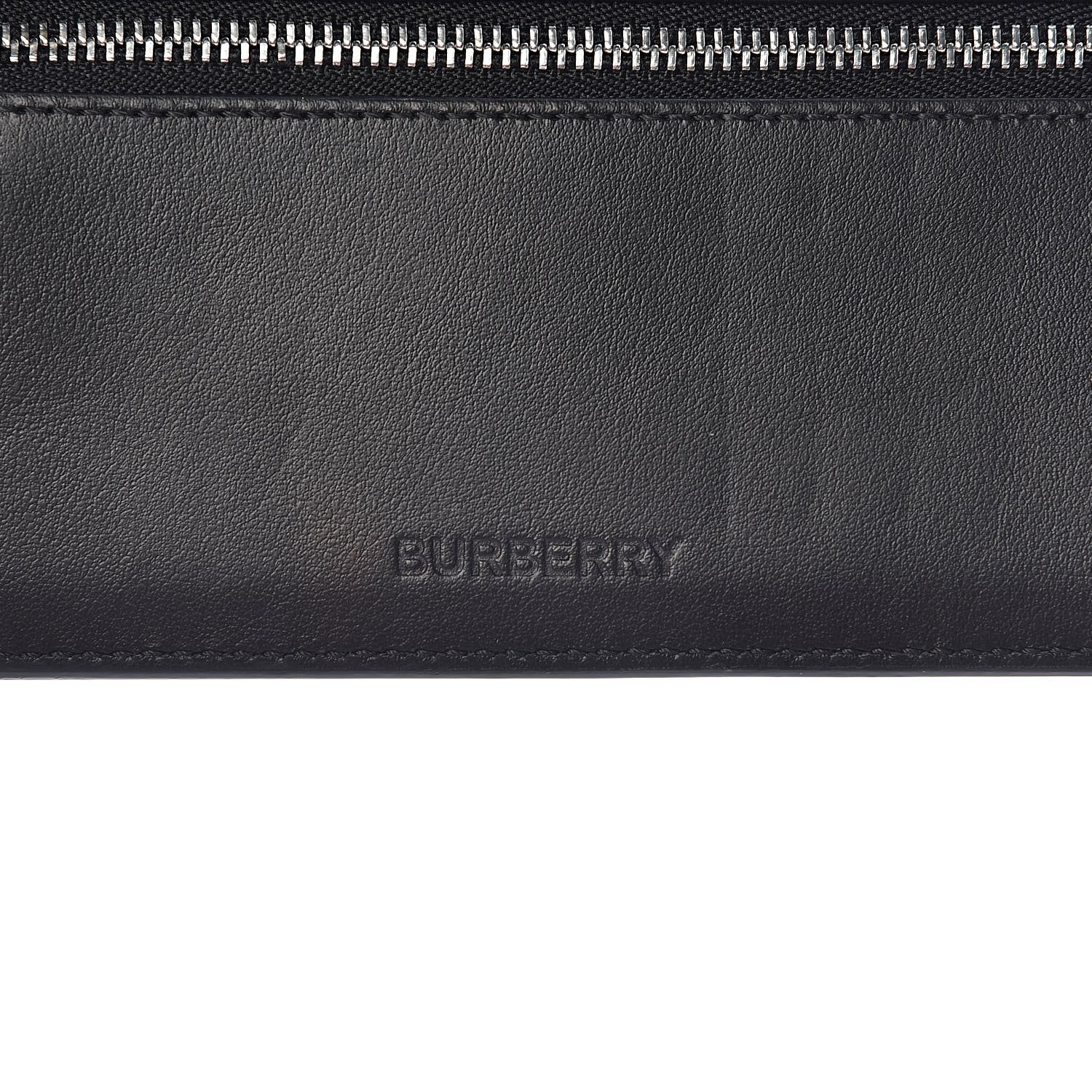 Burberry Calfskin Chain Logo Clutch Black 6 of 6
