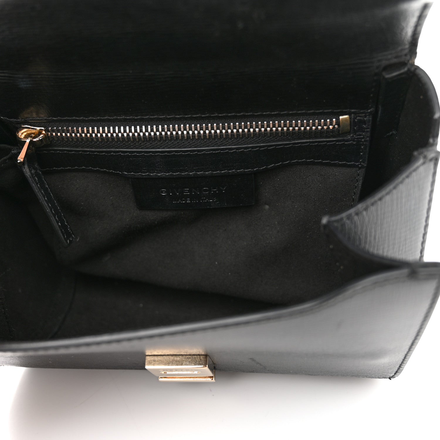 Givenchy Textured Calfskin Mini Pandora Box Chain Crossbody Bag Black 5 of 13
