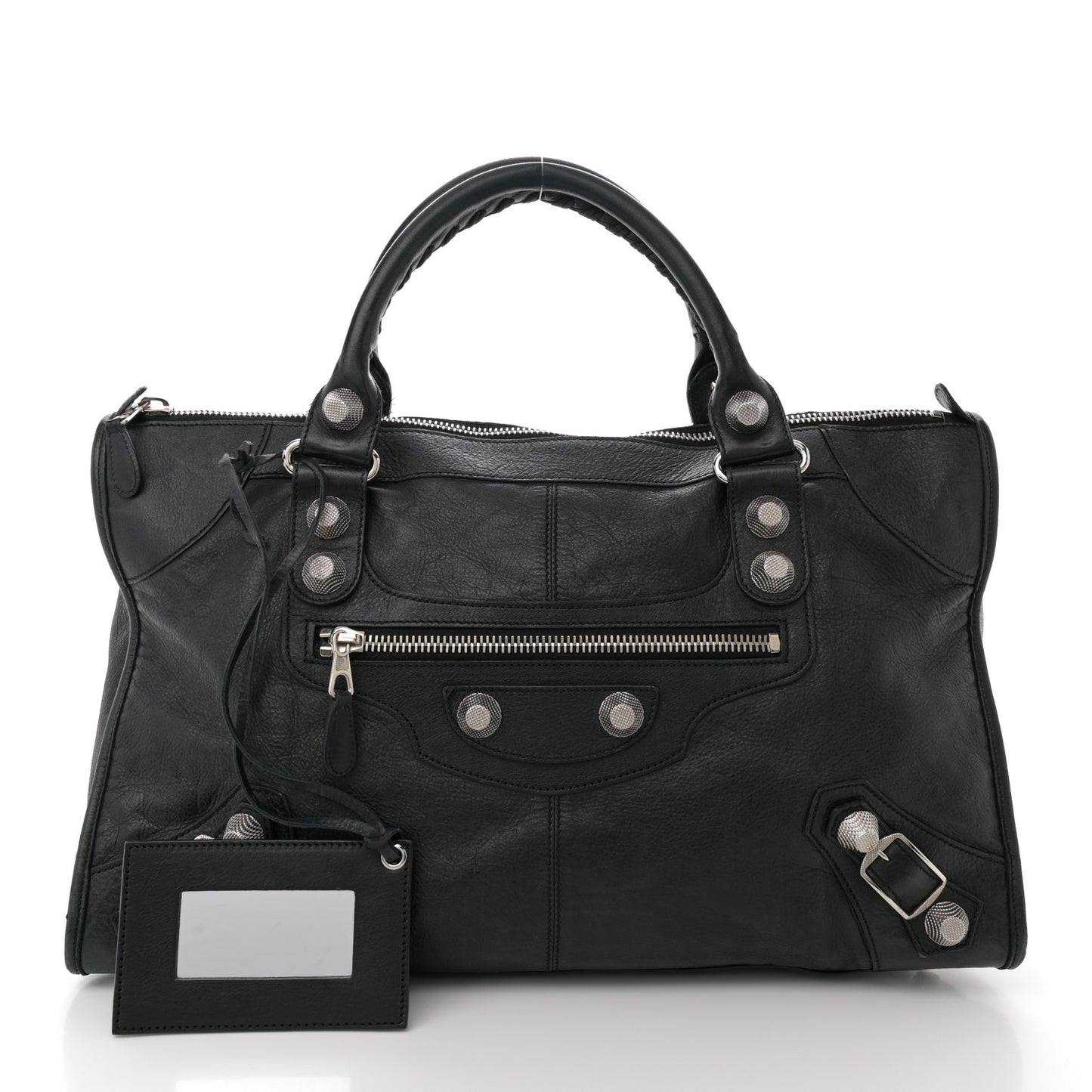 Agneau Giant 21 Silver Hardware Work Black