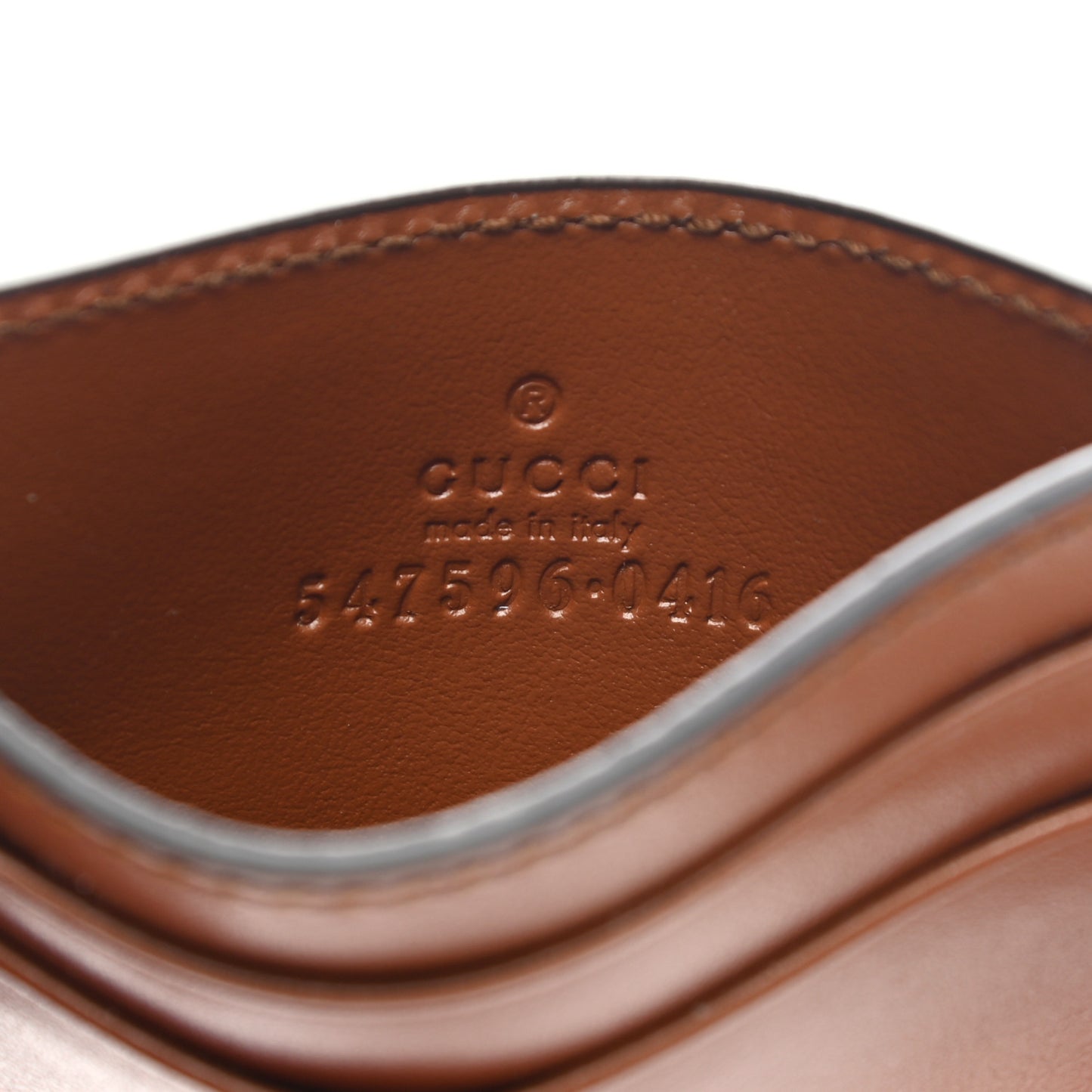 Plutone Calfskin Logo Card Holder Cuir