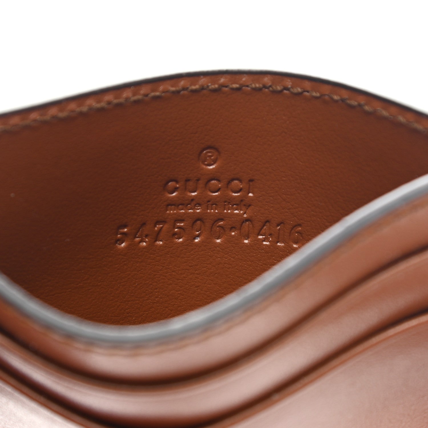 Gucci Plutone Calfskin Logo Card Holder Cuir 6 of 7
