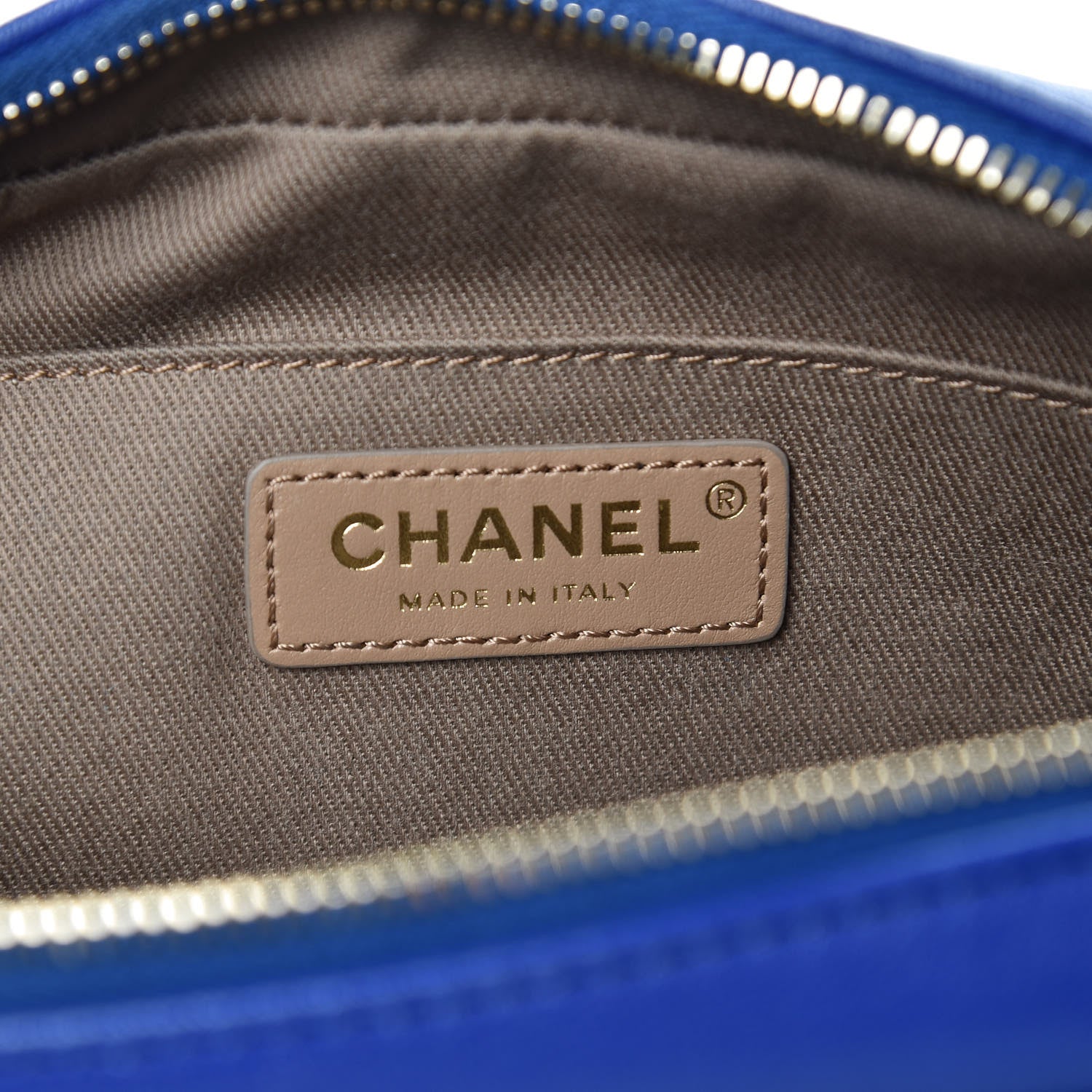 Chanel Lambskin Quilted Casual Trip Waist Belt Bag Blue 6 of 9