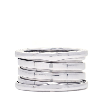 Bulgari 18K White Gold B.Zero1 Four-Band Ring 52 6 1 of 6
