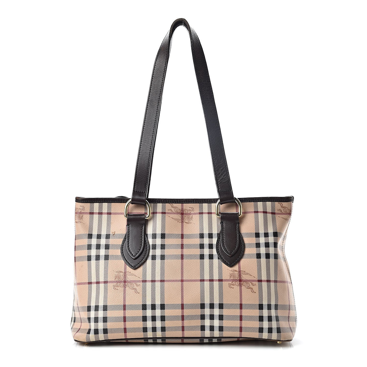 Burberry Haymarket Check Medium Regent Tote Chocolate 1 of 20