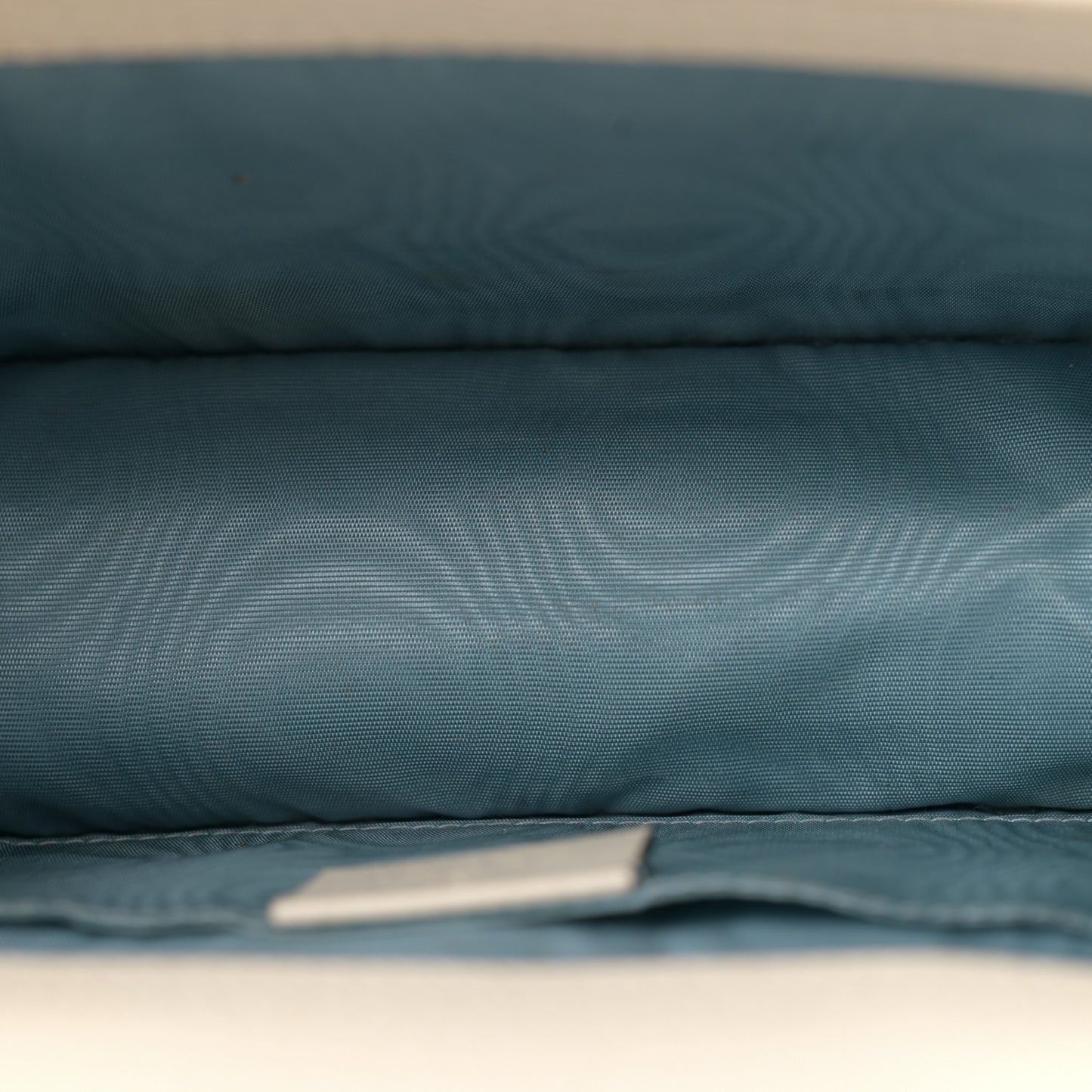 Textured Calfskin Bee Star Print Mini Sylvie Top Handle Bag Mystic White