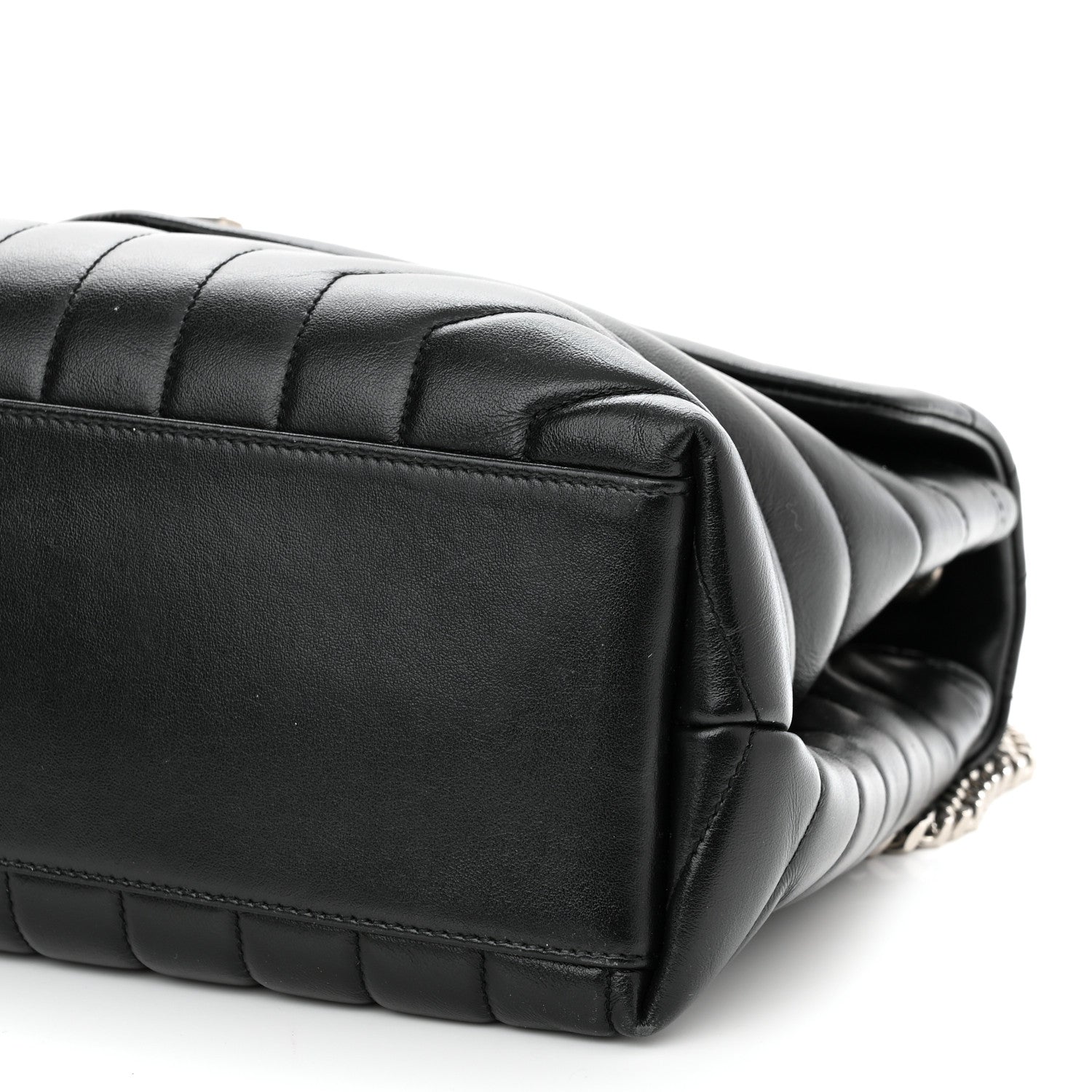 Saint Laurent Calfskin Y Quilted Monogram Medium Loulou Chain Satchel Black 11 of 11