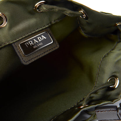 Prada Nylon Vela Drawstring Pouch Fumo 2 of 6