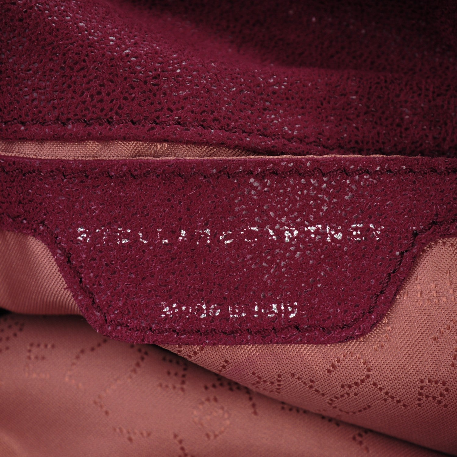 Stella McCartney Shaggy Deer Mini Falabella Fold Over Tote Plum 6 of 7