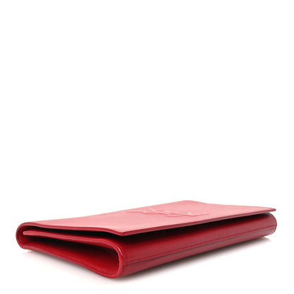 Saint Laurent Calfskin Monogram Large Belle De Jour Clutch Red 4 of 9