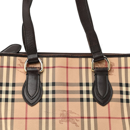 Burberry Haymarket Check Medium Regent Tote Chocolate 7 of 13