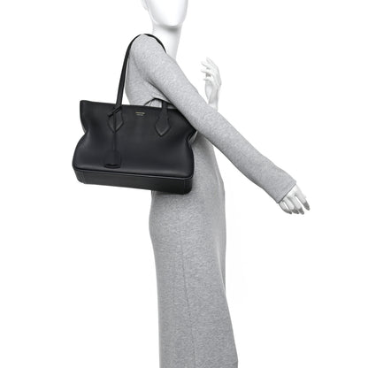 Salvatore Ferragamo Grained Calfskin Medium Star Tote Black 2 of 10