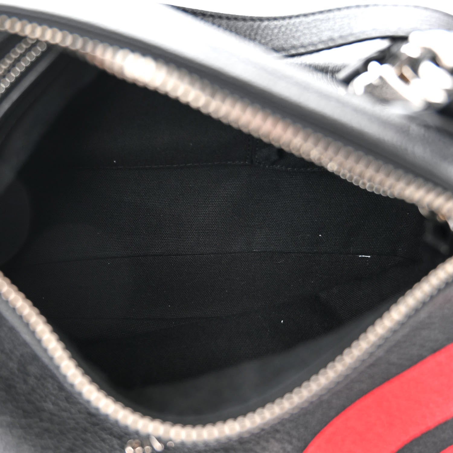 Givenchy Sugar Goatskin Striped Small Pandora Red Black 5 of 10