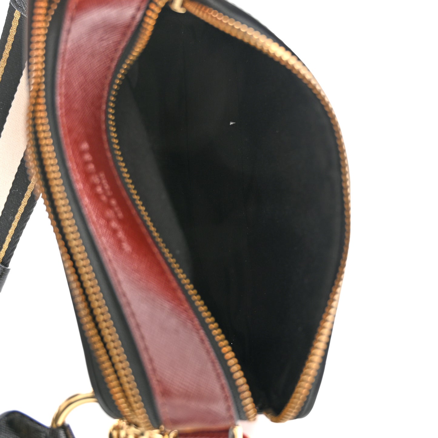 Saffiano Small Snapshot Camera Bag Black Multicolor