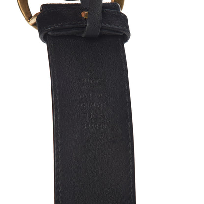 Gucci Suede GG Marmont Clover Belt 95 38 Black 4 of 7