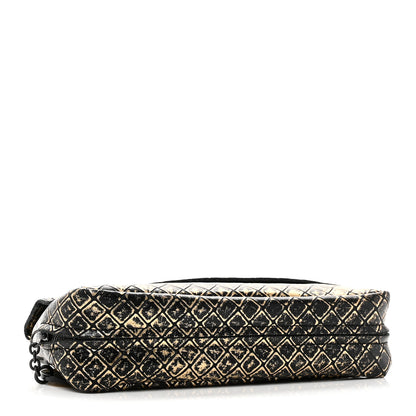 Bottega Veneta Calfskin Intrecciomirage Embossed Butterfly Chain Crossbody Black Gold 4 of 10