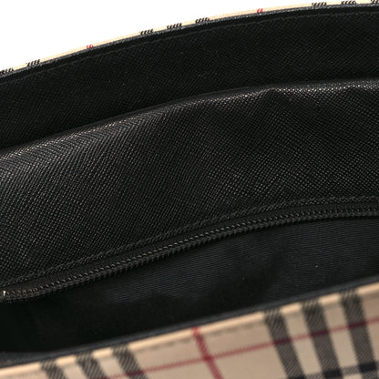 Burberry Canvas House Check Small Tote Black 11 of 12