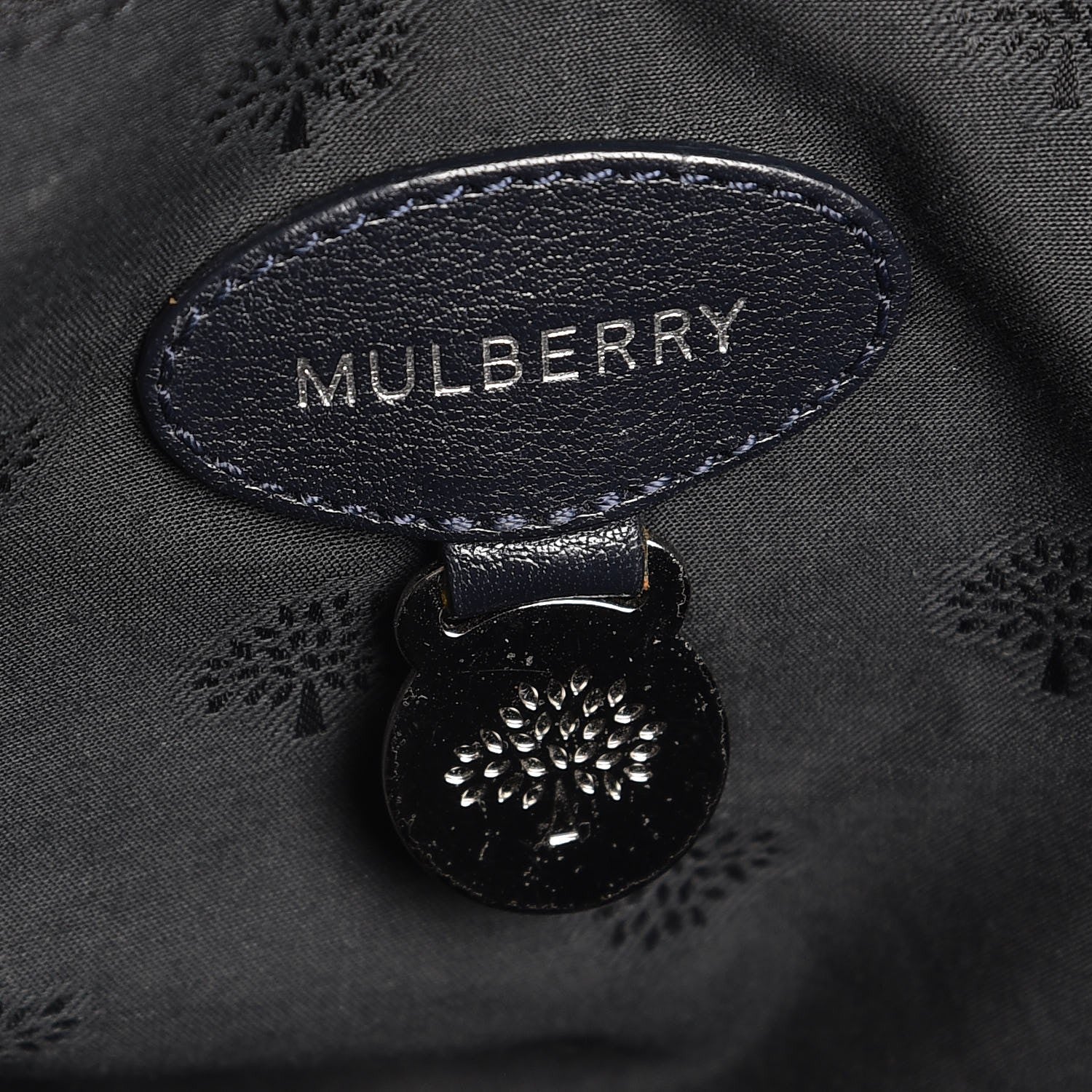 Mulberry Polished Buffalo Medium Alexa Midnight Blue 6 of 8