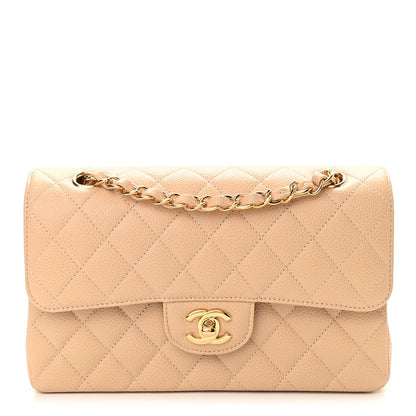 Chanel Caviar Quilted Small Double Flap Beige 1 of 11