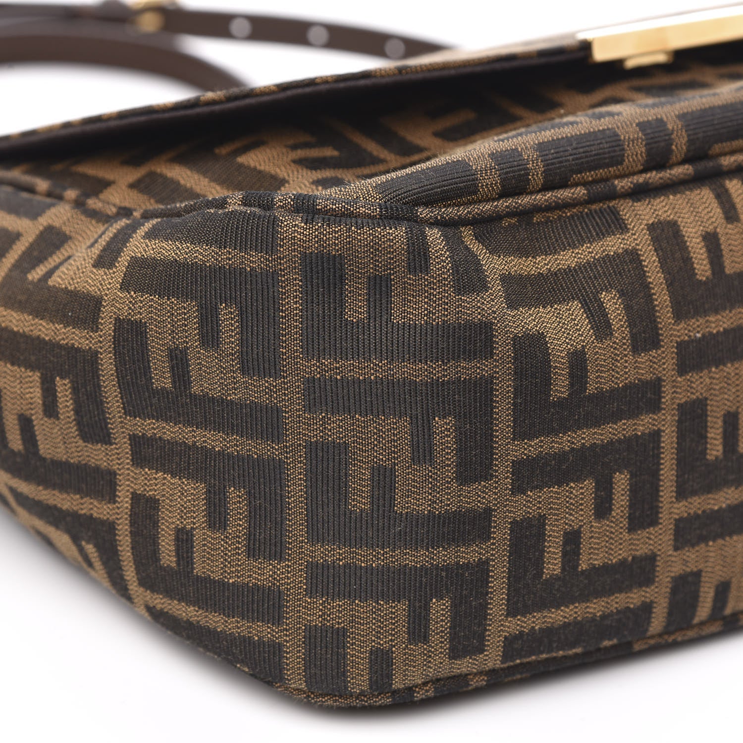 Fendi Zucca Vitello Artic Messenger Bag Tobacco Castagna 8 of 9