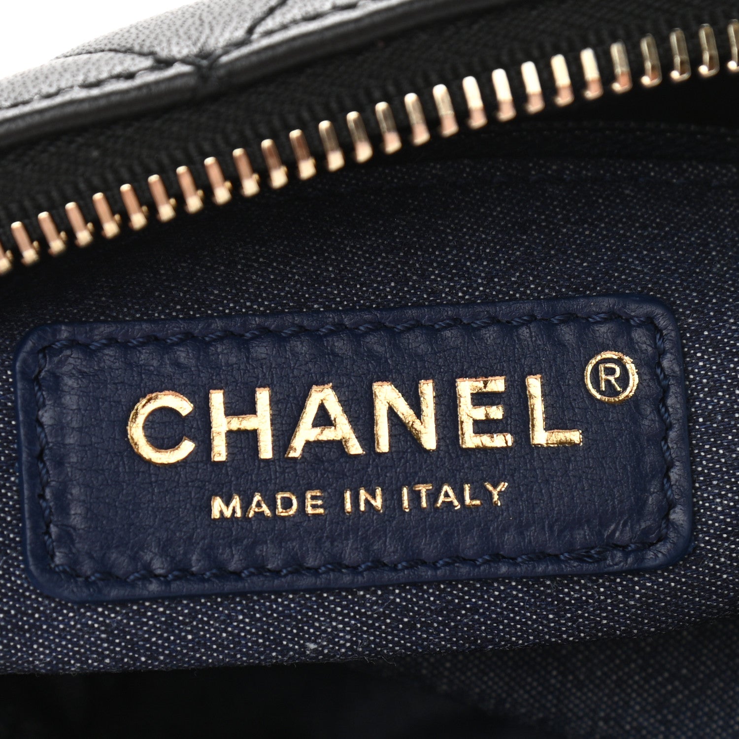 Chanel Lambskin Quilted Resin Bi-Color Waist Bag Fanny Pack Black 6 of 10