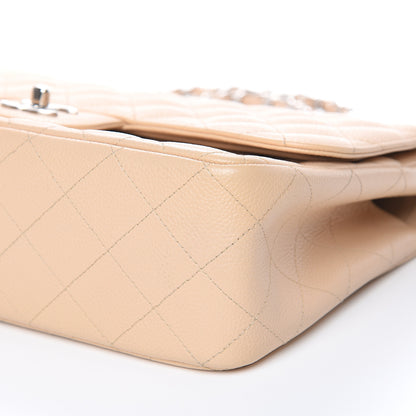 Chanel Caviar Quilted Jumbo Double Flap Beige Clair 9 of 12