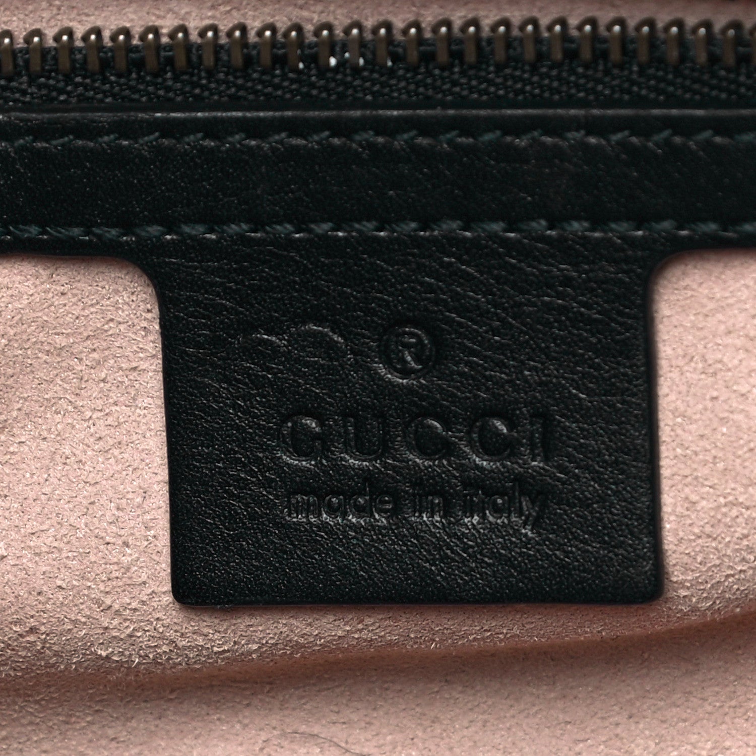 Gucci Calfskin Matelasse GucciGhost Medium GG Marmont Chain Shoulder Bag Black New Acquamarine 6 of 10