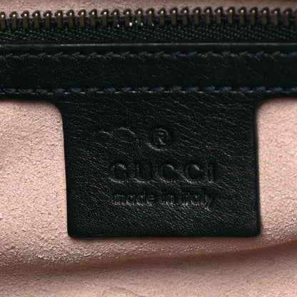 Gucci Calfskin Matelasse GucciGhost Medium GG Marmont Chain Shoulder Bag Black New Acquamarine 6 of 10