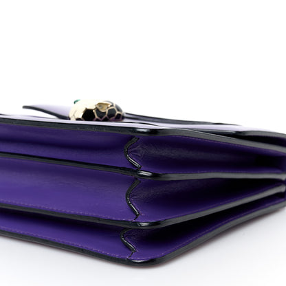 Bulgari Calfskin Serpenti Forever Top Handle Purple 10 of 10