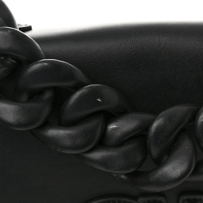 Salvatore Ferragamo Calfskin Aura Shoulder Bag Black 12 of 15