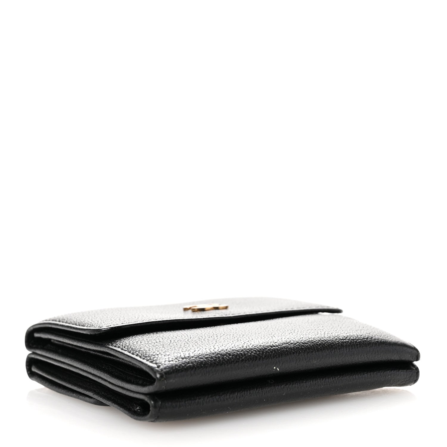 Chanel Goatskin Compact CC Flap Wallet Black 4 of 10