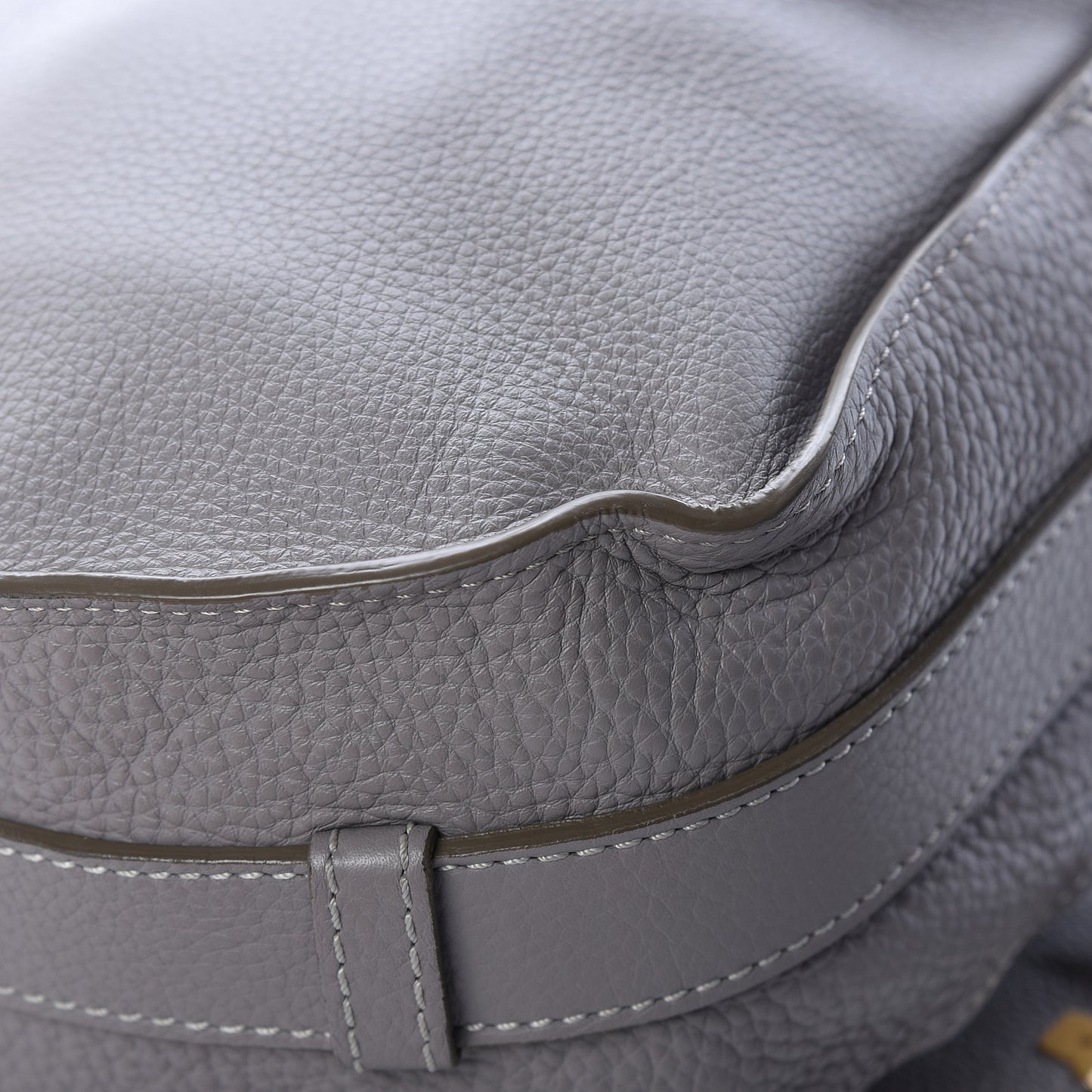 Calfskin Medium Marcie Round Crossbody Bag Cashmere Grey