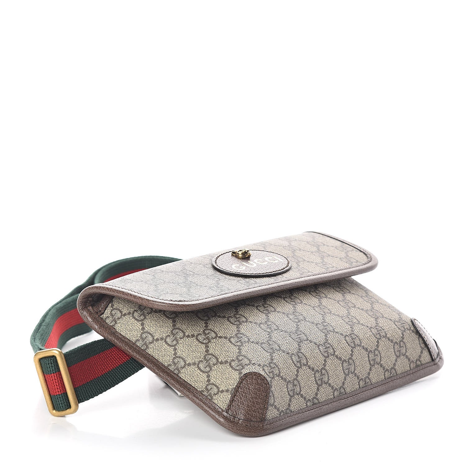 Gucci GG Supreme Monogram Neo Vintage Web Belt Bag Brown 4 of 10