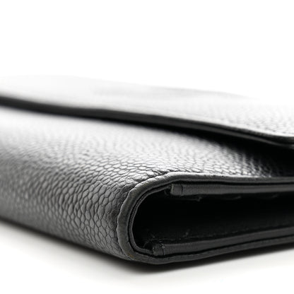 Chanel Caviar Timeless CC Large Gusset Flap Wallet Black 11 of 12