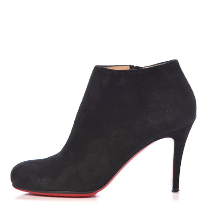 Christian Louboutin Veau Velours Belle 100 Ankle Boots 37.5 Black 1 of 10