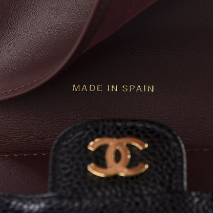 Chanel Caviar Quilted Compact Flap Wallet Black 6 of 9