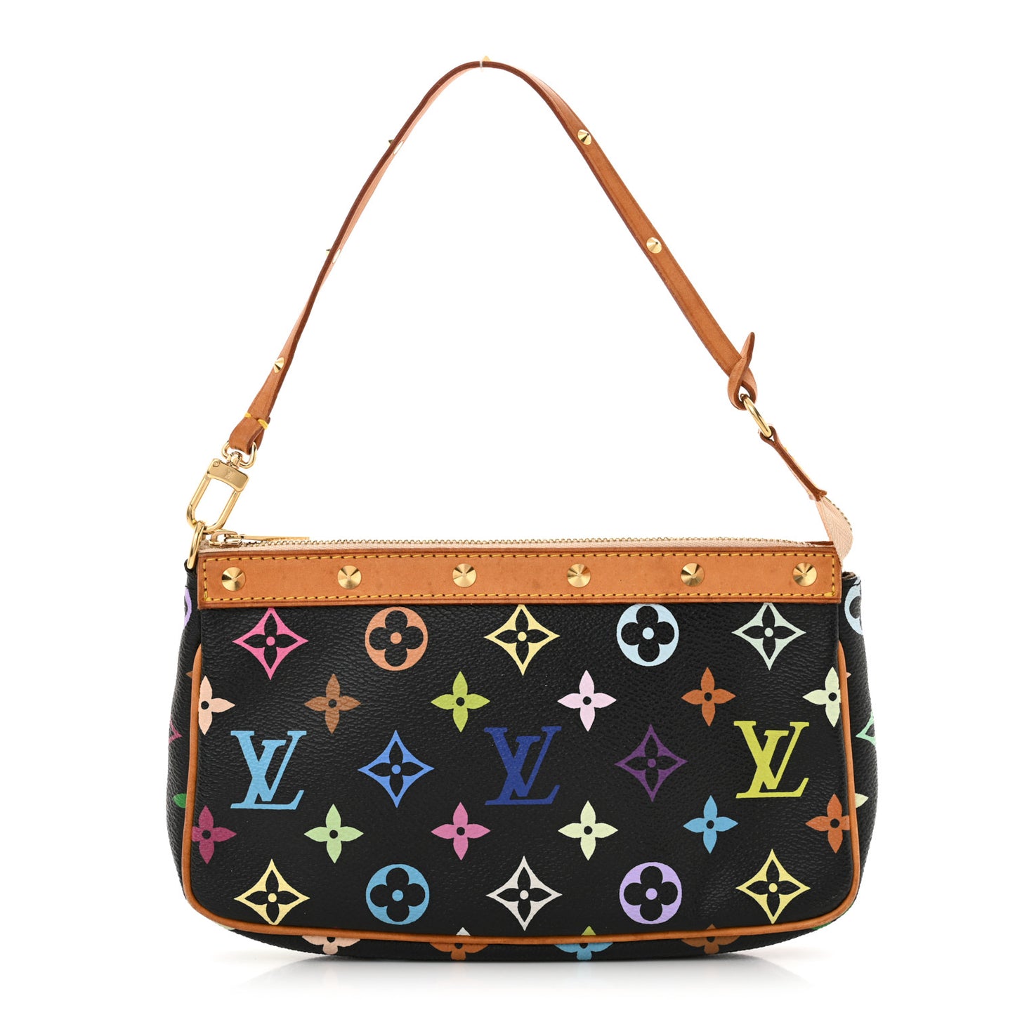 Monogram Multicolor Pochette Accessories Black