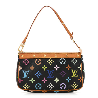 Louis Vuitton Monogram Multicolor Pochette Accessories Black 1 of 12